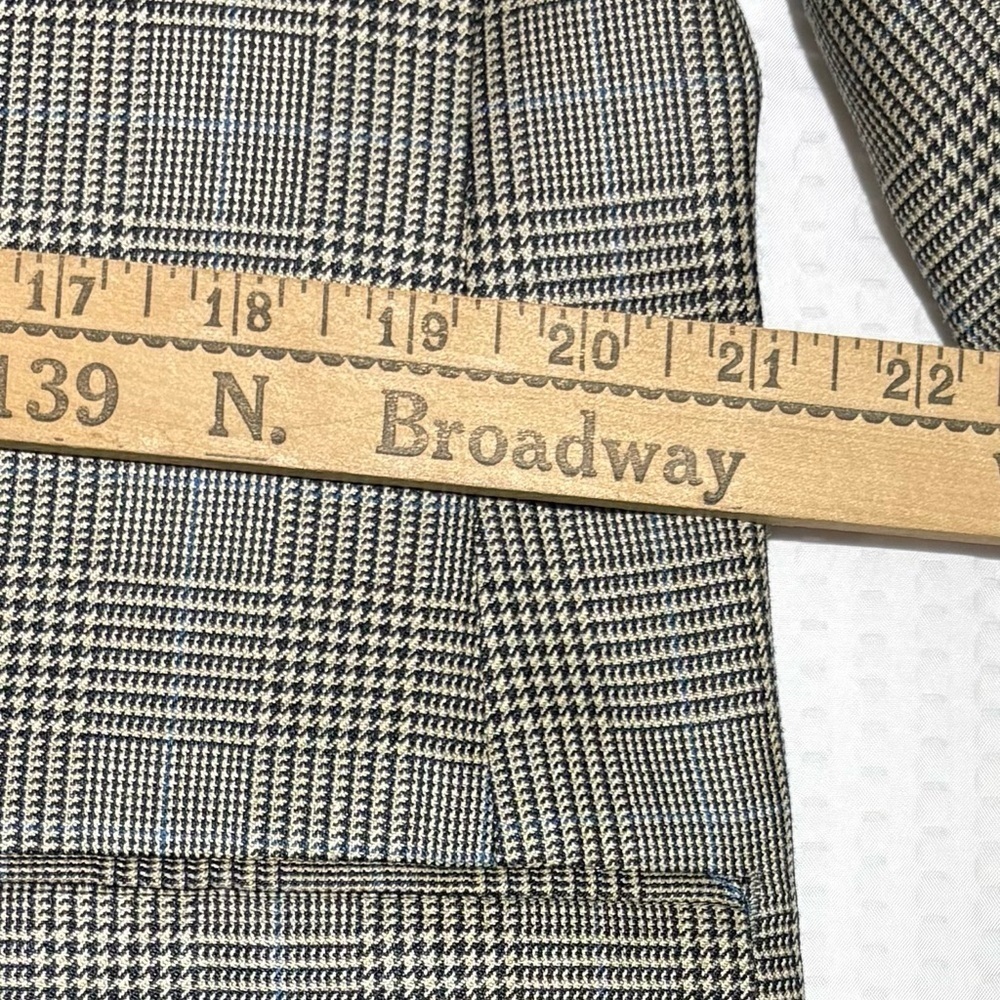 Ralph Lauren Glen Plaid & Windowpane mens 41L vintage suit coat silk/wool blazer - Picture 12 of 16